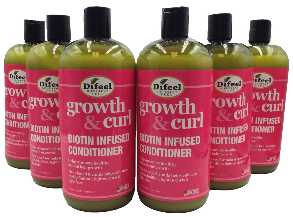 Biotin Curl Conditioner for Hair Growth & Definition - 33.8oz, Case of 6
