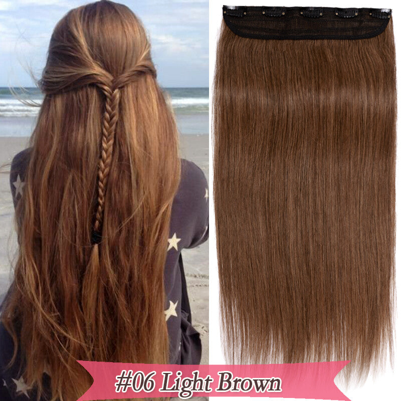 Remy Human Hair Clip-In Extensions 3/4 Full Head Weft - Multiple Colors & Lengths