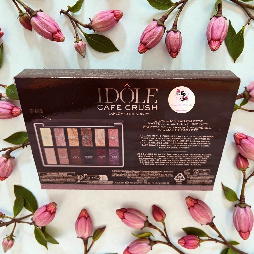 Lancôme Idole Cafe Crush x Sheika Daley 12 Eyeshadow Palette New Authentic