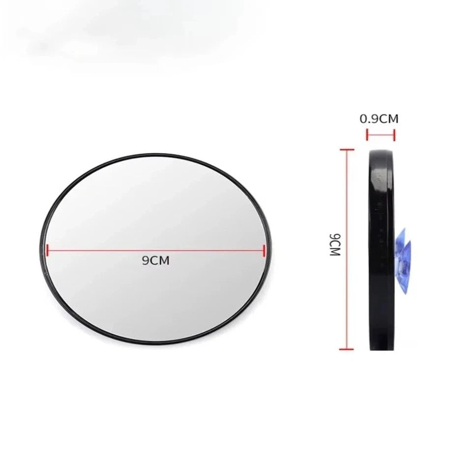 15X Small Magnifying Mirror with Suction Cup for Makeup & Inspection