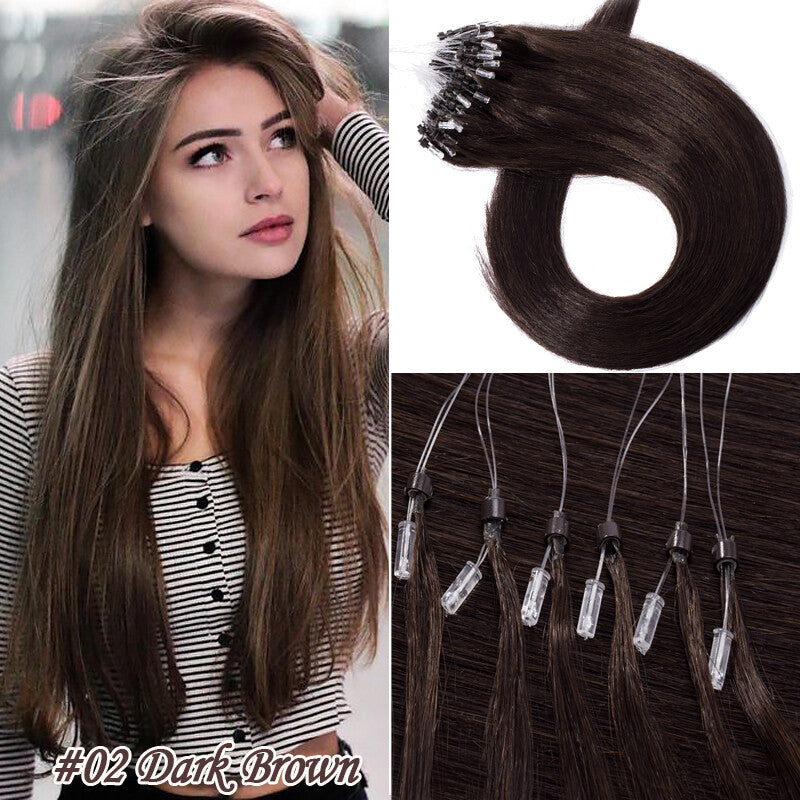 Pre Bonded Human Hair Extensions with Micro Loop Beads - Thick 1G/S