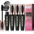 3 Pack Waterproof 4D Silk Fiber Lash Mascara - Voluminous & Lengthening