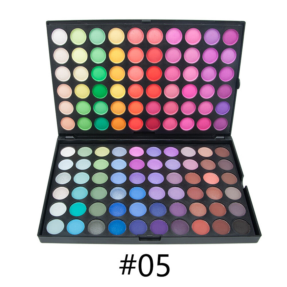 120-Color Eyeshadow Palette with Matte & Shimmer Shades for Professional & Casual Makeup