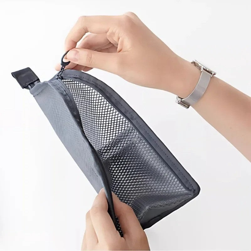 Standing Travel Toiletry & Makeup Organizer Bag Waterproof Cosmetic Pouch