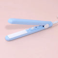Mini Travel Hair Straightener and Curler - Compact Ceramic Flat Iron for Touch-Ups