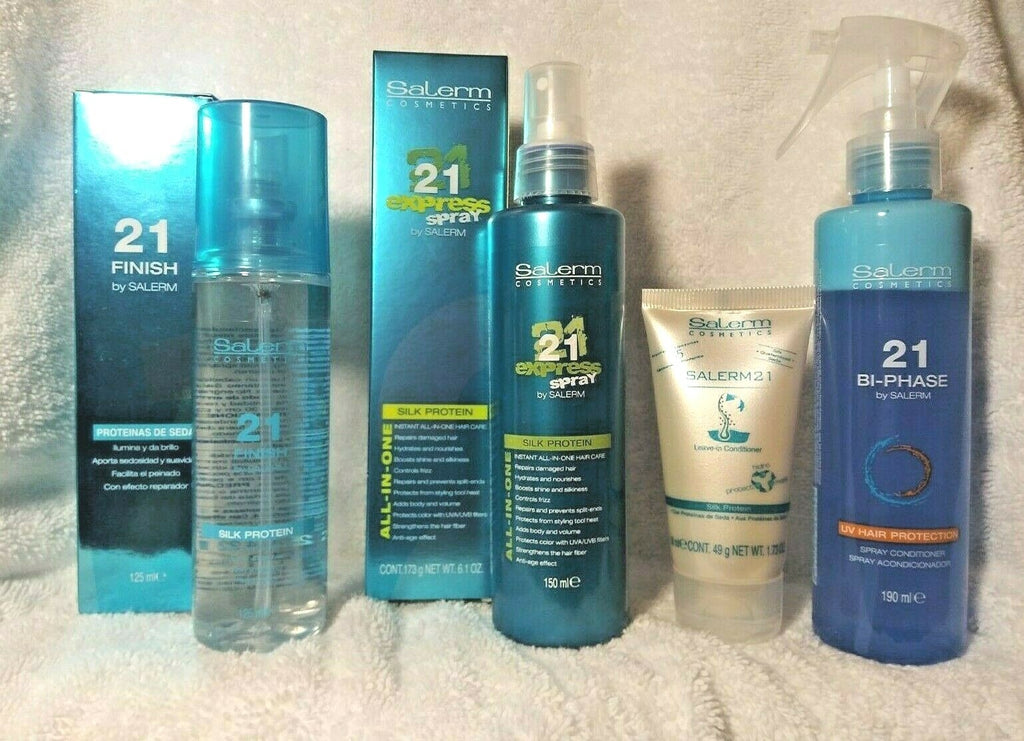 Salon Hair Spray Set - Finishing, Express, BI-Phase & Leave-In Conditioner