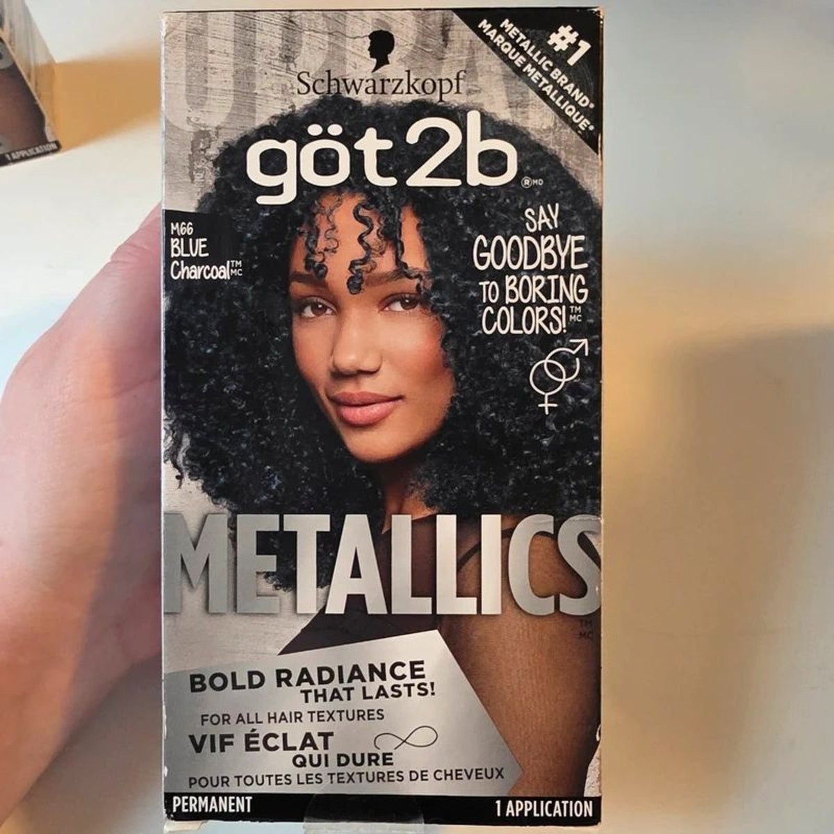 Schwarzkopf Got2B Hair Color M66 Blue Charcoal - Pack of 3