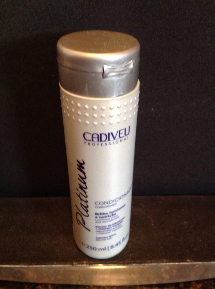 Cadiveu Platinum Conditioner for Blonde Hair 250ml - Nourishing & Tone Neutralizing