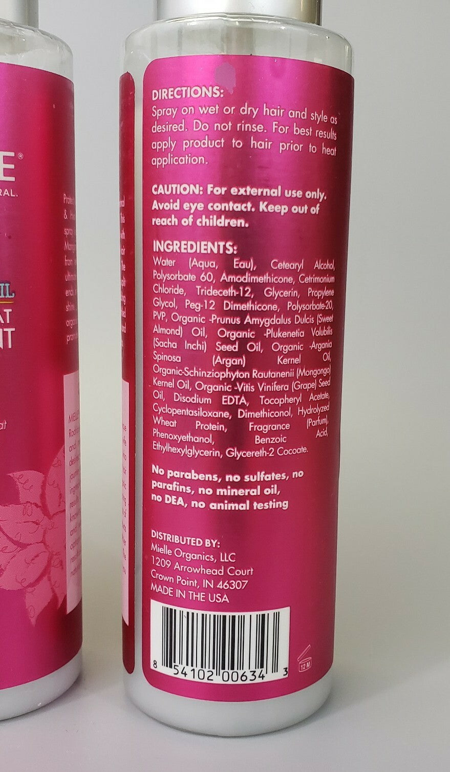 Mielle Mongongo Oil Heat Protectant Spray - Thermal & Heat Shield 4oz