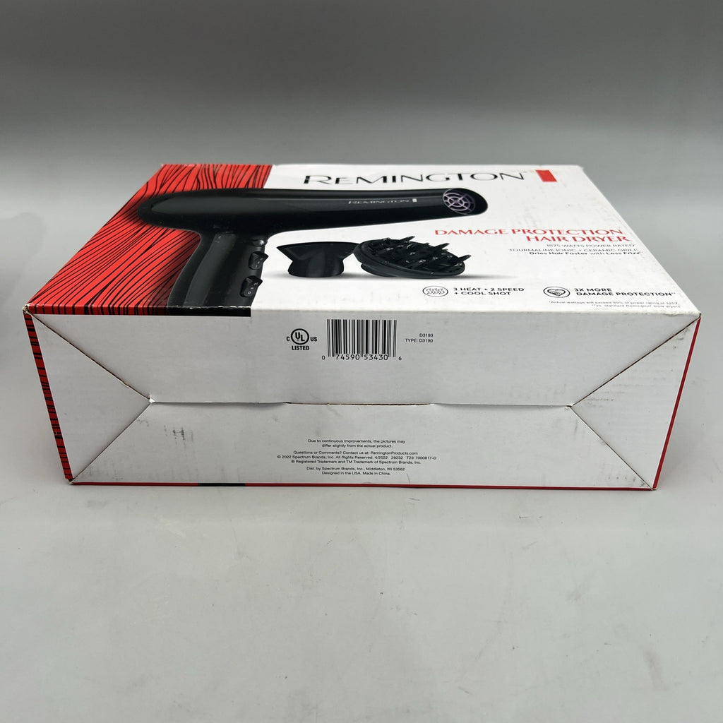 Remington Damage Protection Hair Dryer - New, High-Performance Styling Tool