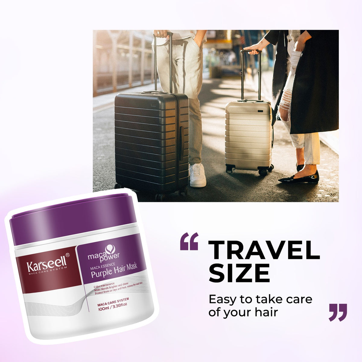 Purple Hair Mask for Blonde & Silver Hair - Neutralizes Brass & Yellow Tones, 100ml