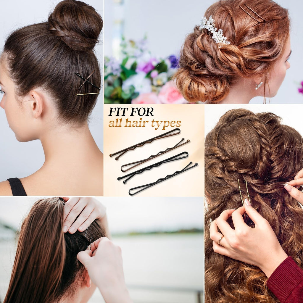 1200 Pcs Hair Pins Set - Invisible 2-Inch Bobby Clips for Women, Non-Slip and Gentle on Hair
