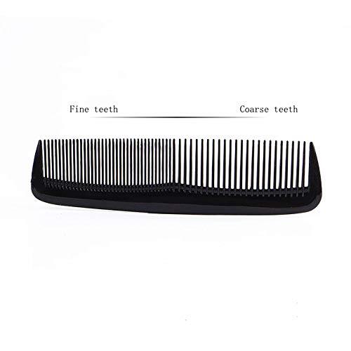 12 Pieces Hair & Mustache Combs Set - Plastic Fine & Coarse Tooth Styling Tools