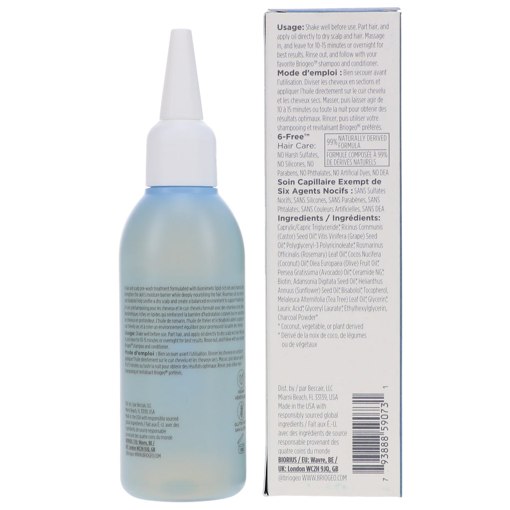 Scalp Revival Rosemary Pre-Wash Hair Oil - Nourishing Treatment for Scalp Health 3.4 oz