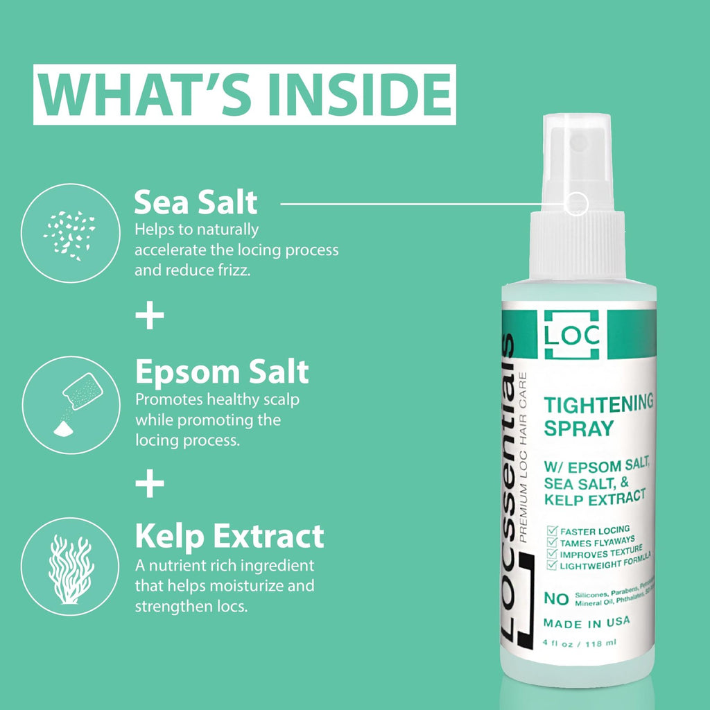 Sea Salt Hair Spray for Dreadlocks & Textured Styles - 4 Fl Oz