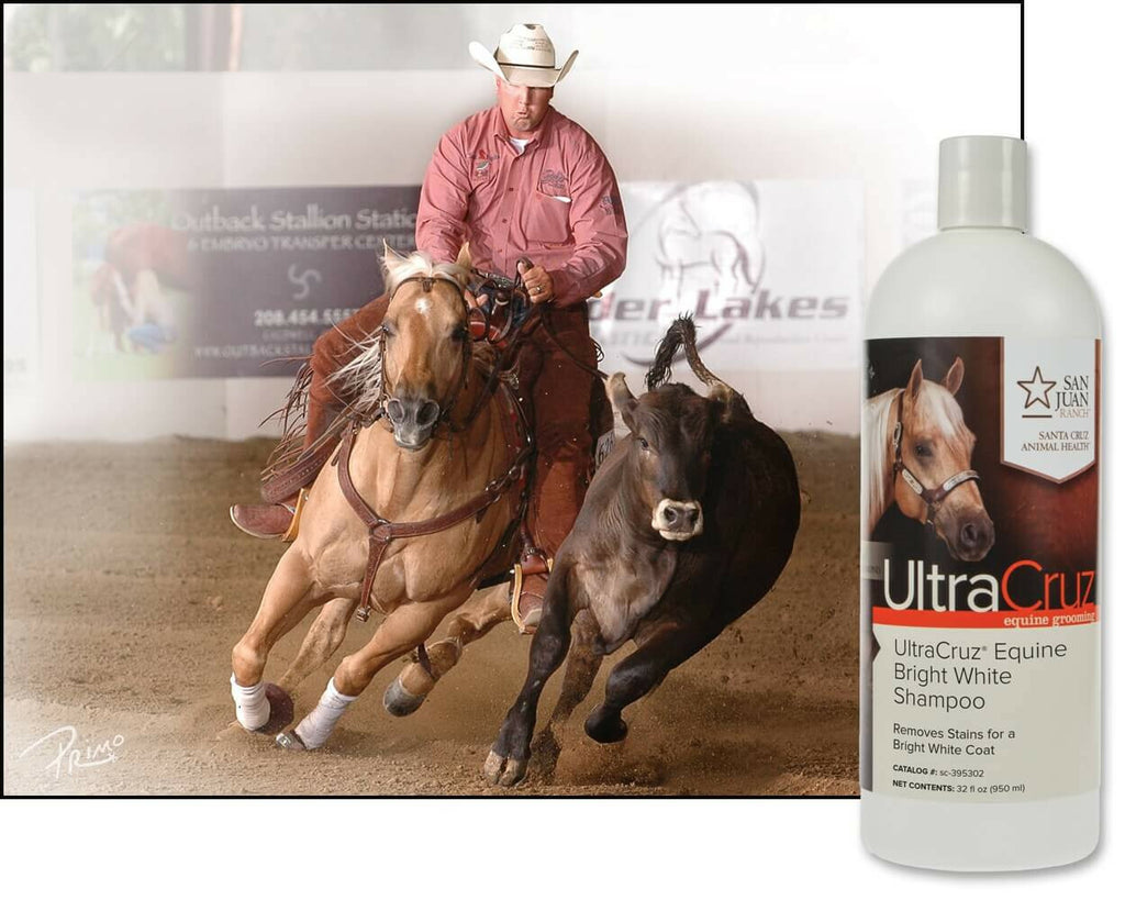 White Horse Shampoo for Equine Brightening & Whitening 32 oz