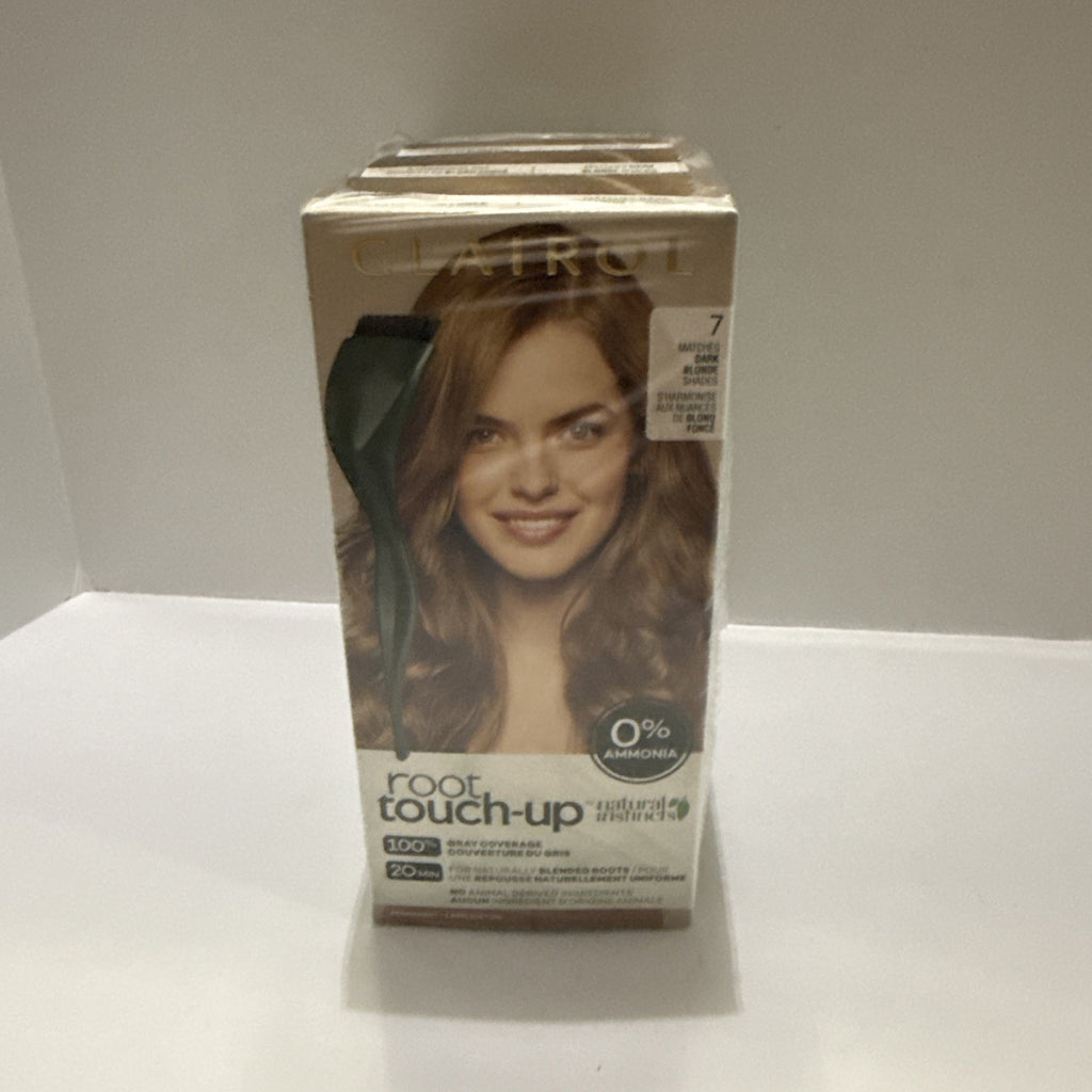 3 Pack Dark Blonde Root Touch-Up Hair Dye Kit - Natural Instincts #7