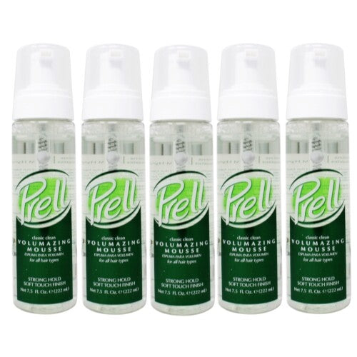 Volumizing Hair Mousse Set - Strong Hold & Soft Finish - 5-Pack 7.5 fl oz