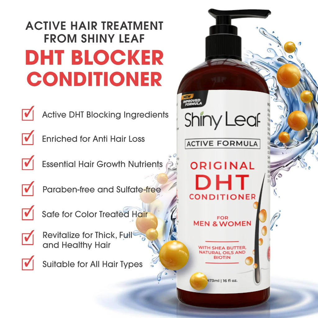 DHT Blocker Hair Loss Conditioner 16oz with Biotin - Anti-Thinning, Sulfate-Free
