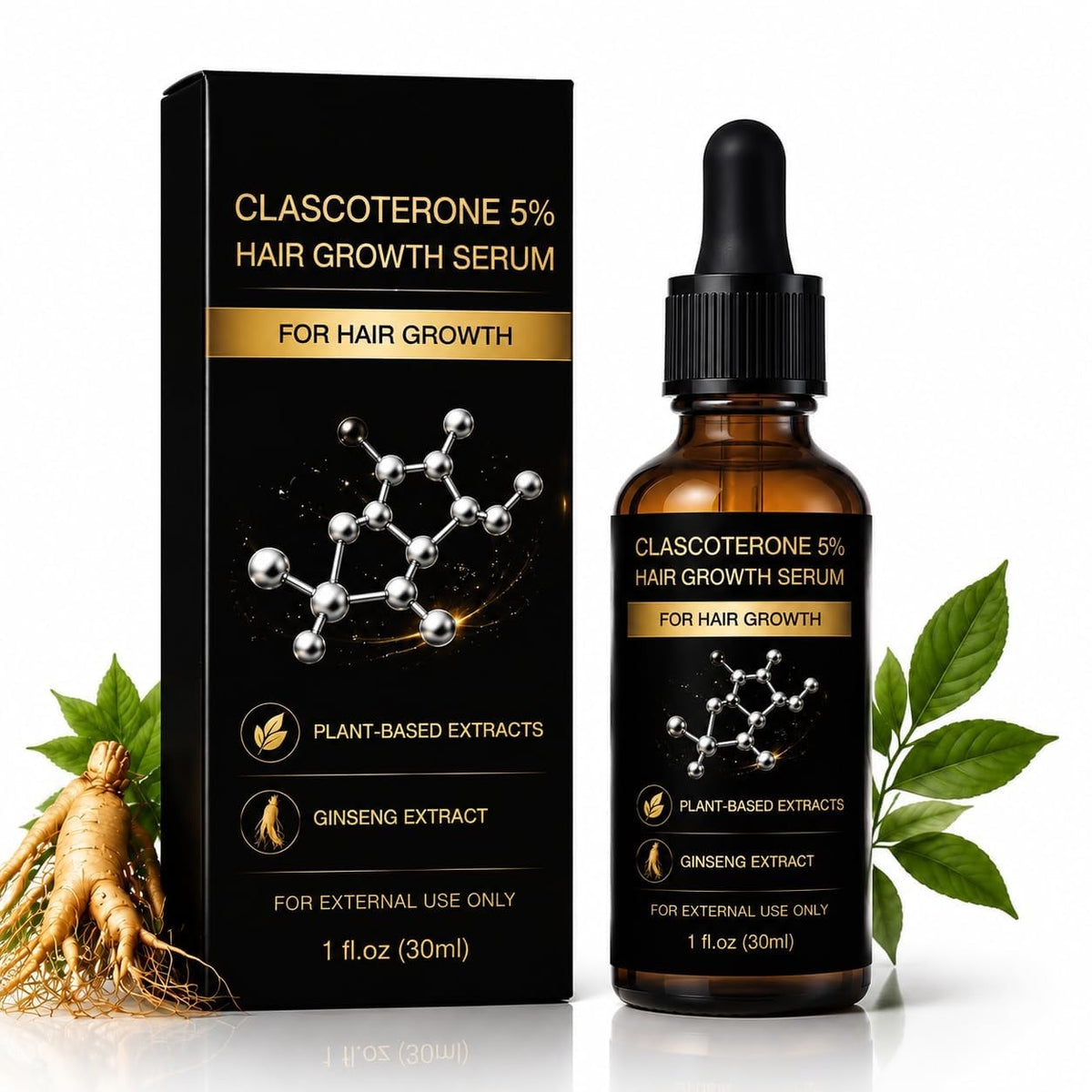 Hair Growth Serum with Biotin & Vitamin D - 30ml Hair Restoration Treatment