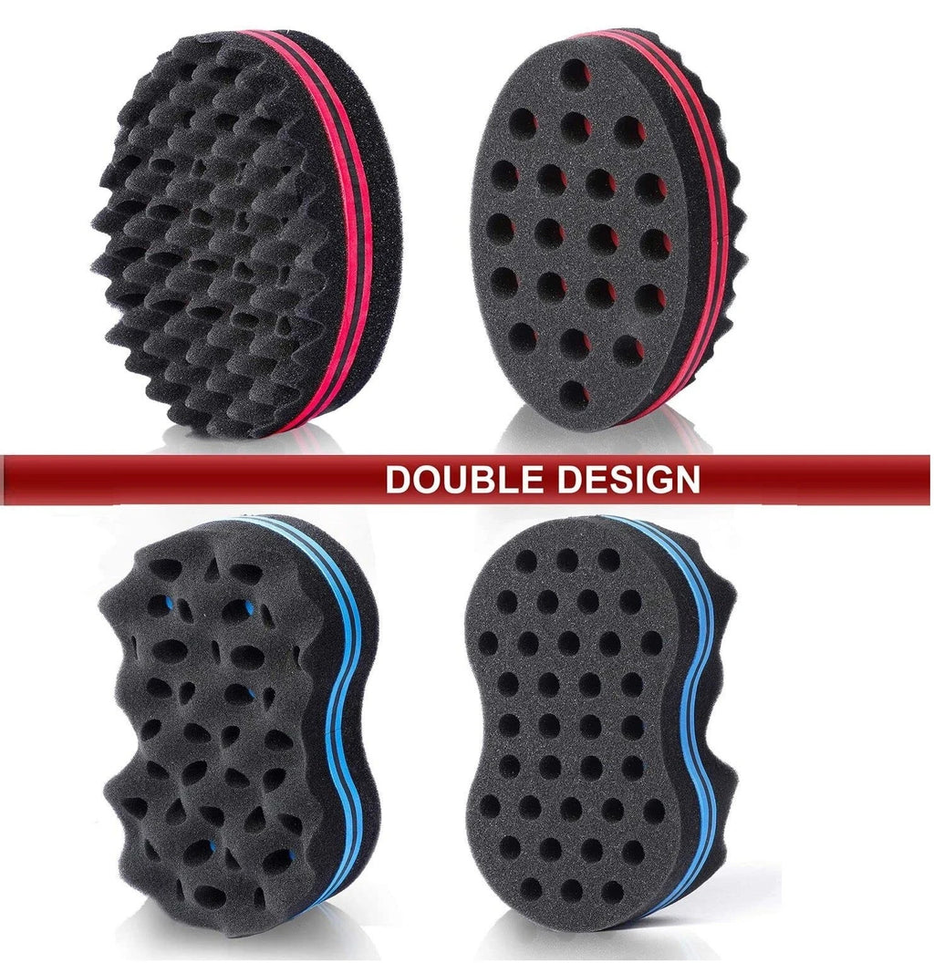 2 Black Curl Definition Sponges for Afro Hair - Texturizing & Styling