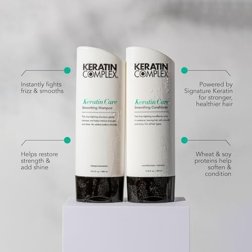 Keratin Infused Hair Conditioner for Frizz Control & Shine - Moisturizing, Smoothing