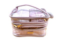 Studio NYC Pink Leopard Travel Cosmetic Case Set - 4 Piece Clear Organizer