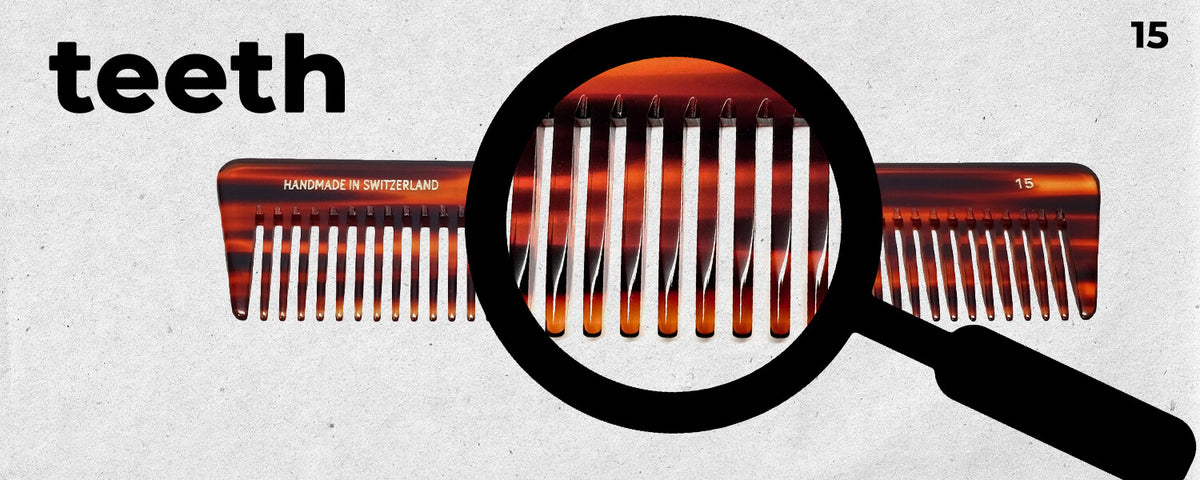 7-Inch Handmade Swiss Tortoise Shell Hair Comb - European Style #15