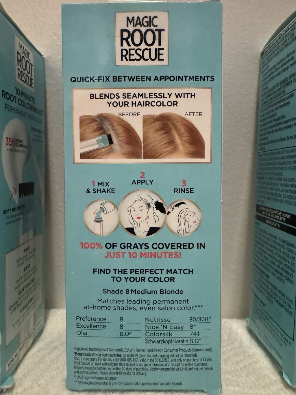 L'Oreal Magic Root Rescue 10 Minute Hair Coloring Kit - Medium Blonde