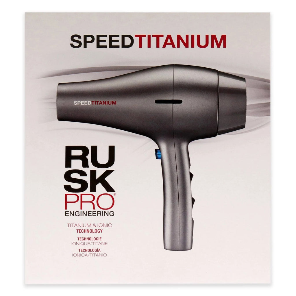 RUSK PRO Speed Titanium Hair Dryer with Ionic Generator & Diffuser