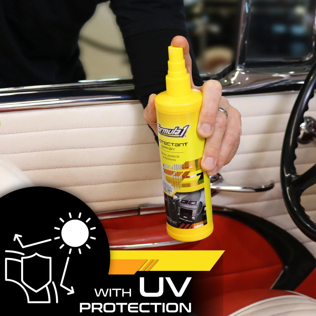 Complete Car Detailing Kit for Interior & Exterior Cleaning - Includes Wash, Wax, Tire & Interior Protectant