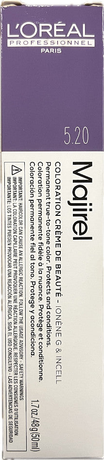 L'Oréal Majirouge Carmilane Permanent Hair Dye C5.20/5VVV - Vibrant Red Copper