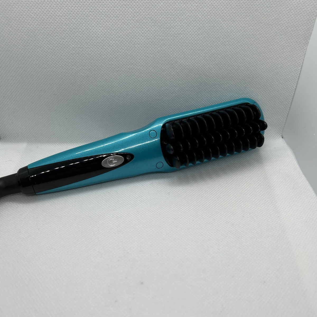 Teal Ceramic Straightener Brush - Travel Size Hair Styling Tool