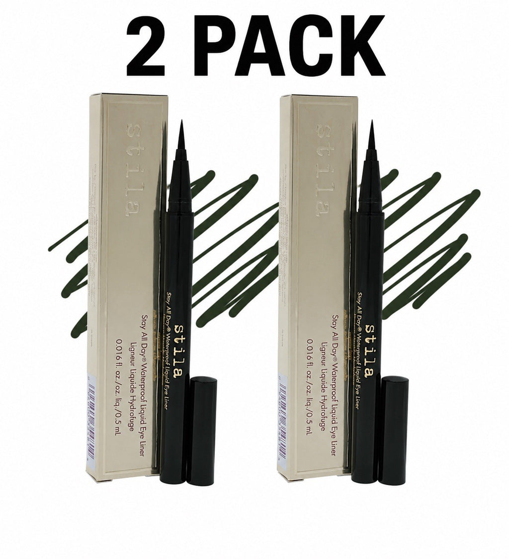 Waterproof Liquid Eyeliner - Intense Jade, 0.016 fl oz, 2 Pack