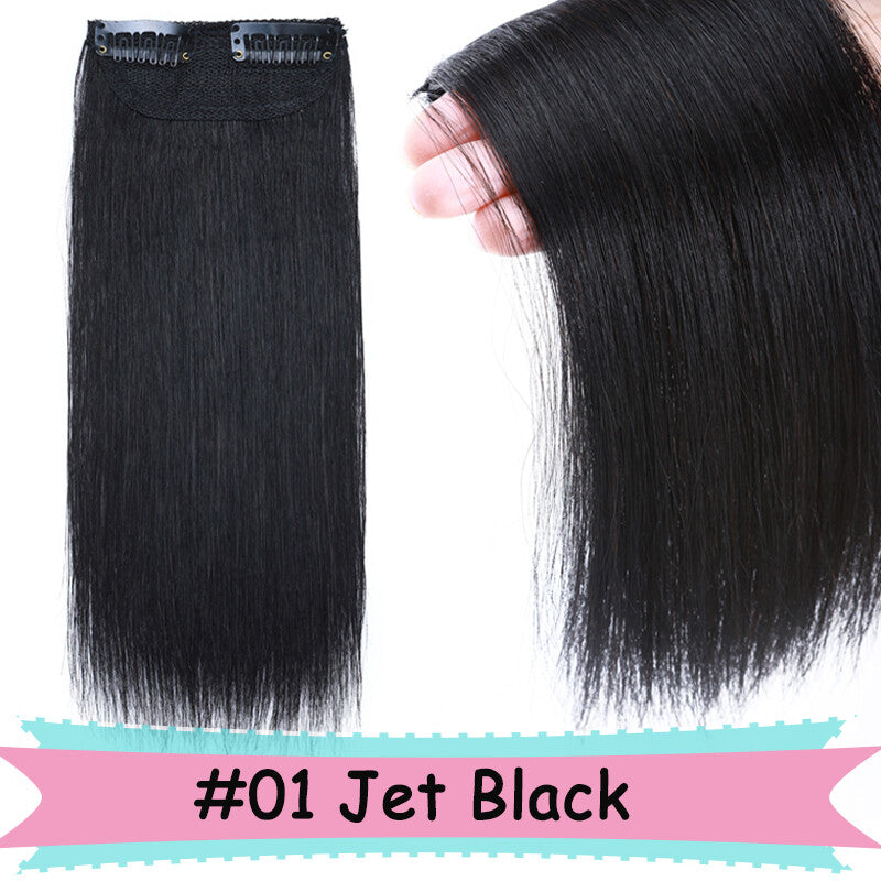 V Shape Clip-In Human Hair Extensions Full Head - Blonde, Remy Virgin