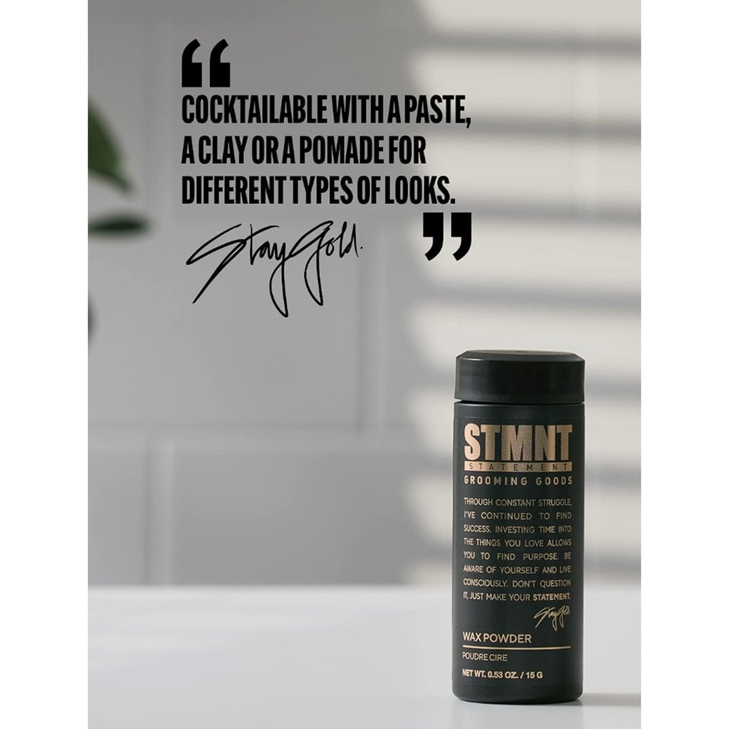 Hair Wax Powder for Edgy Textured Styles - Lightweight, Semi-Matte Finish