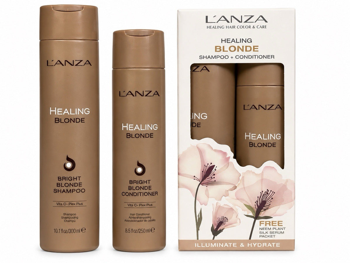 Bright Blonde Shampoo & Conditioner Set for Blonde, Silver & Highlighted Hair - 18.6 fl oz