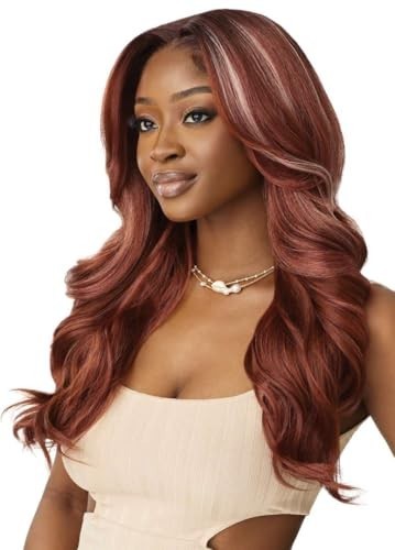 Luxury Lace Front Wig with Melted Hairline, Natural Look, Heat Resistant - Off Black 1B