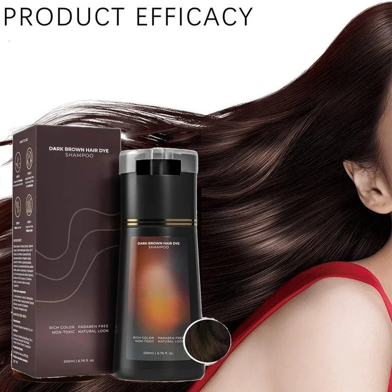 Color-Dyeing Hair Shampoo for Gray Coverage & Vibrant Colors - 200ML