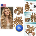 Human Hair Tape-In Extensions 18 Inch Curly Honey Blonde 20pcs