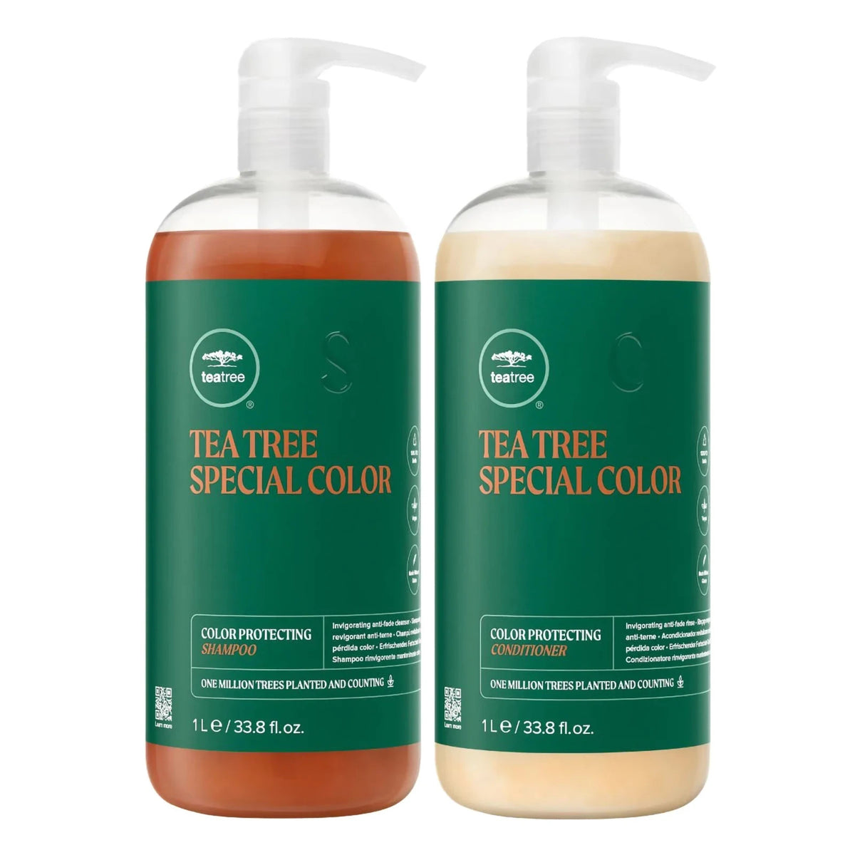 Color-Safe Tea Tree Shampoo & Conditioner Duo for Color-Treated Hair - 33.8 Oz