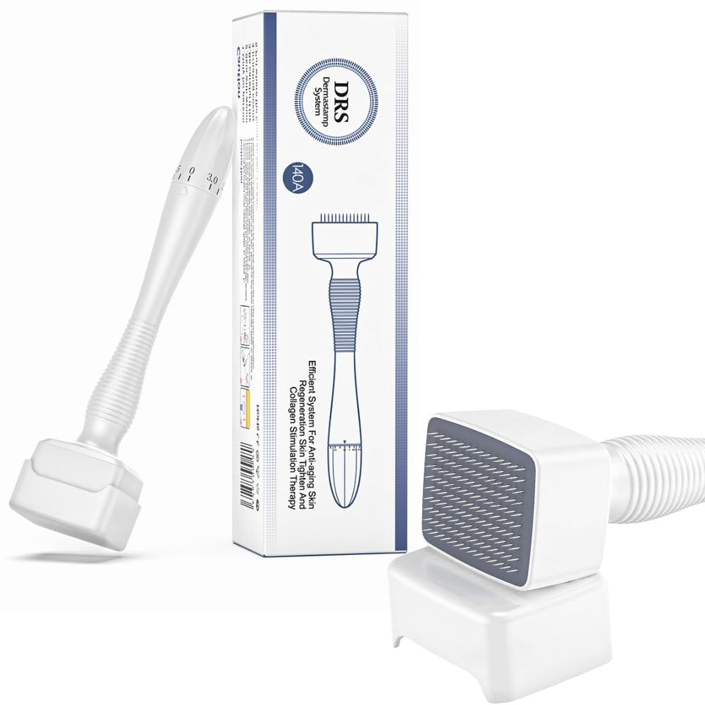 Microneedling Derma Stamp Kit for Hair & Beard Growth - Titanium 0-3mm
