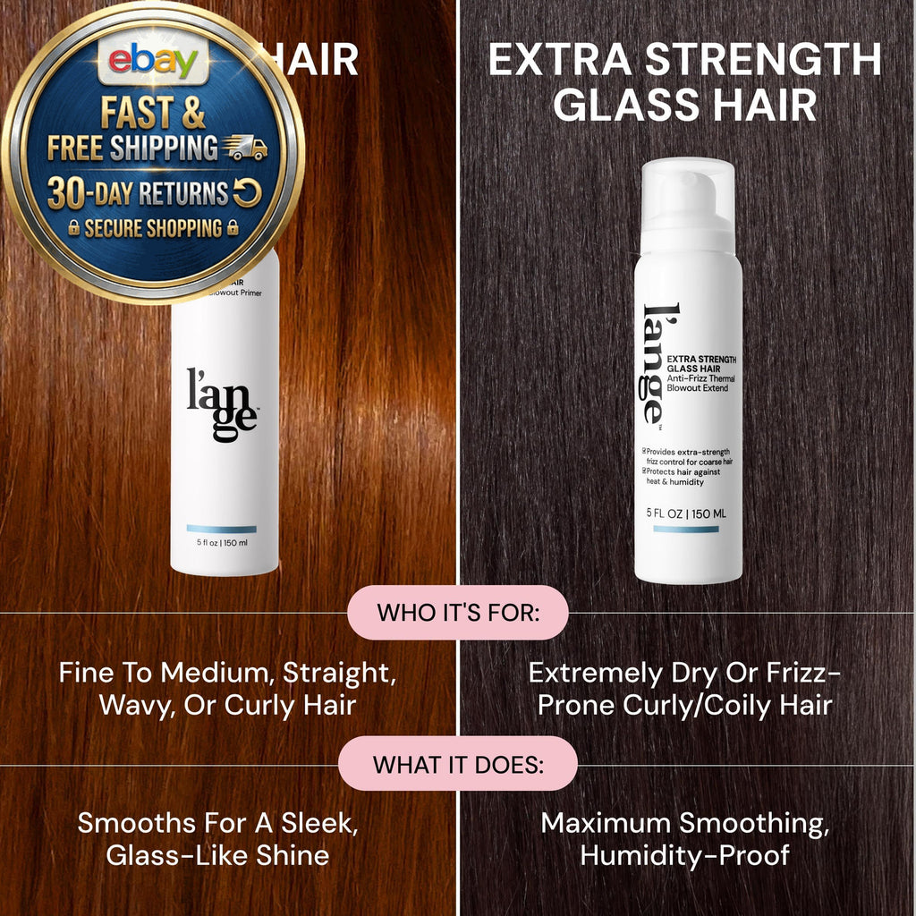Glass Hair Heat Protectant Spray - Frizz Control & Shine - 5 Fl Oz