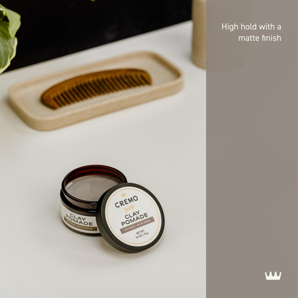 High Hold Matte Hair Clay for Men - Sculpting Hair Styling Paste 3.4 oz