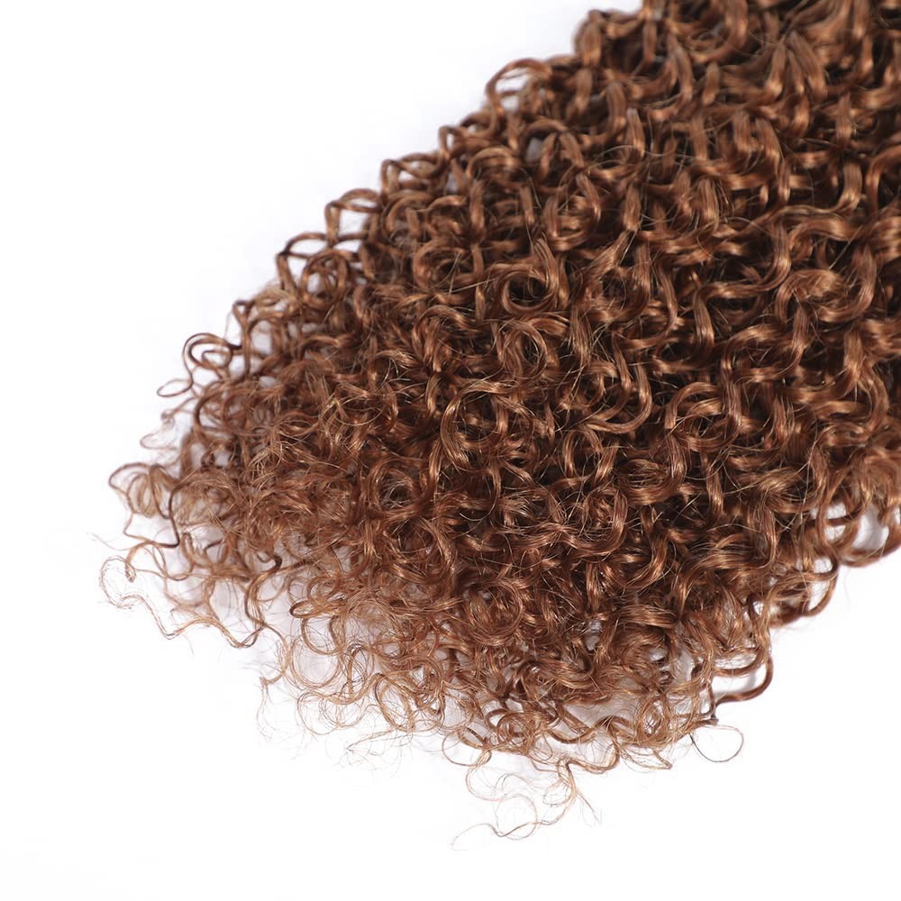 18-22 Inch Water Wave Human Hair Bundles - 3 Pack, Unprocessed Remy Brown