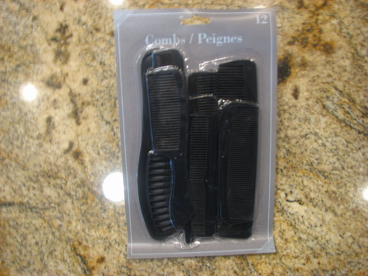 12 Pack Hair Combs Set - Durable, Versatile Styling & Grooming Tools