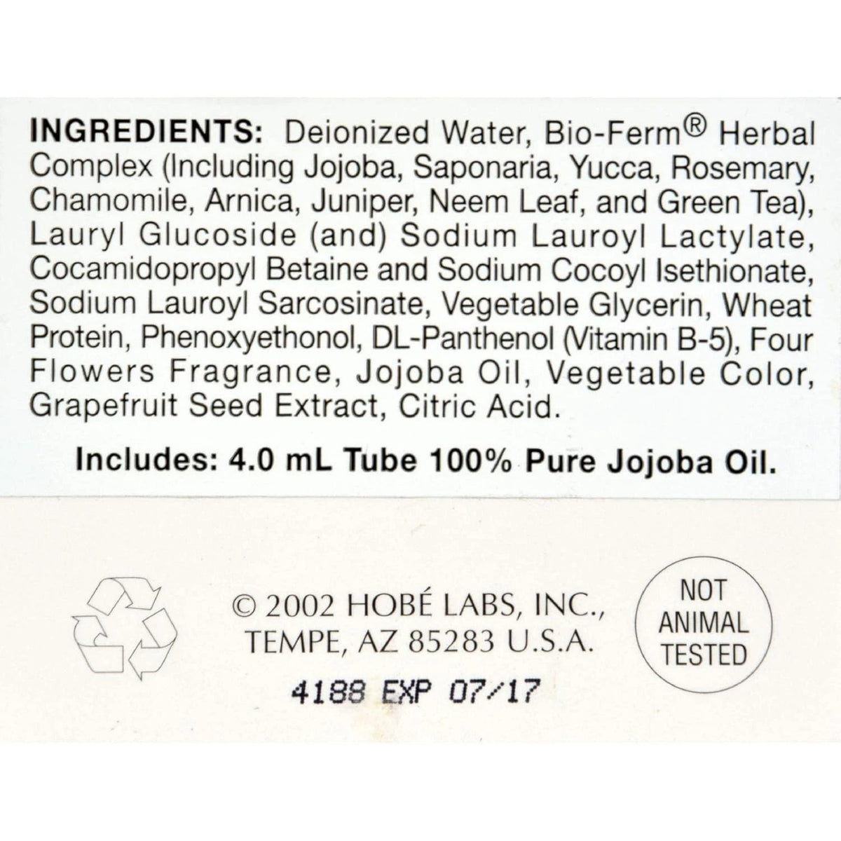 Sulfate-Free Hair Treatment Shampoo with Botanical Extracts - 3 Pack, 4 fl oz