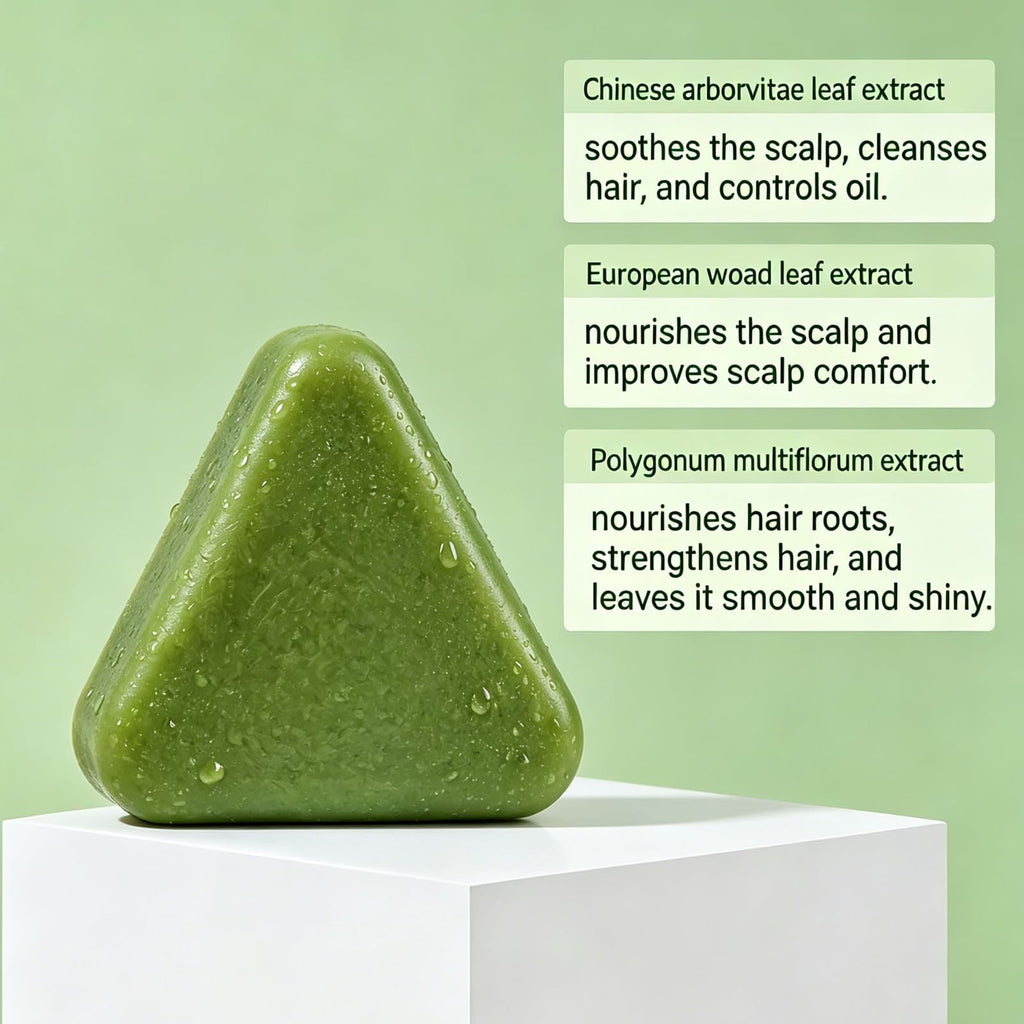 Korean Rosemary Hair Growth Shampoo Bar for Damaged & Fine Hair - 2-in-1 Nourishing Scalp Care
