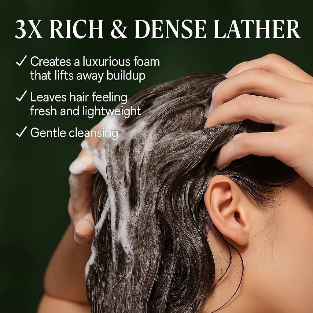 Herbal Green Shampoo Bar for Oil Control & Dandruff - 100g