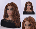 Women's Curly Wavy Long Synthetic Wig - Blonde & Brown Medium Length Hair